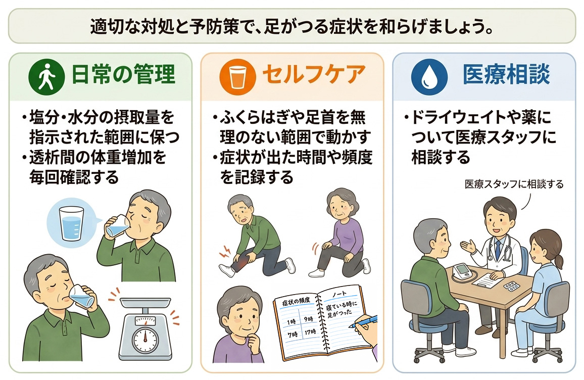 足がつったときの対処法と予防のポイント